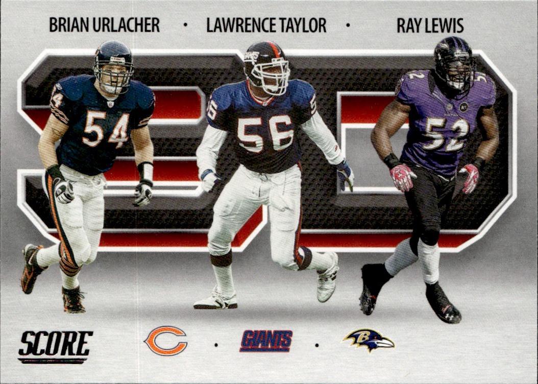 2021 Score Football 3D #3D2 (Brian Urlacher / Lawrence Taylor / Ray Lewis )