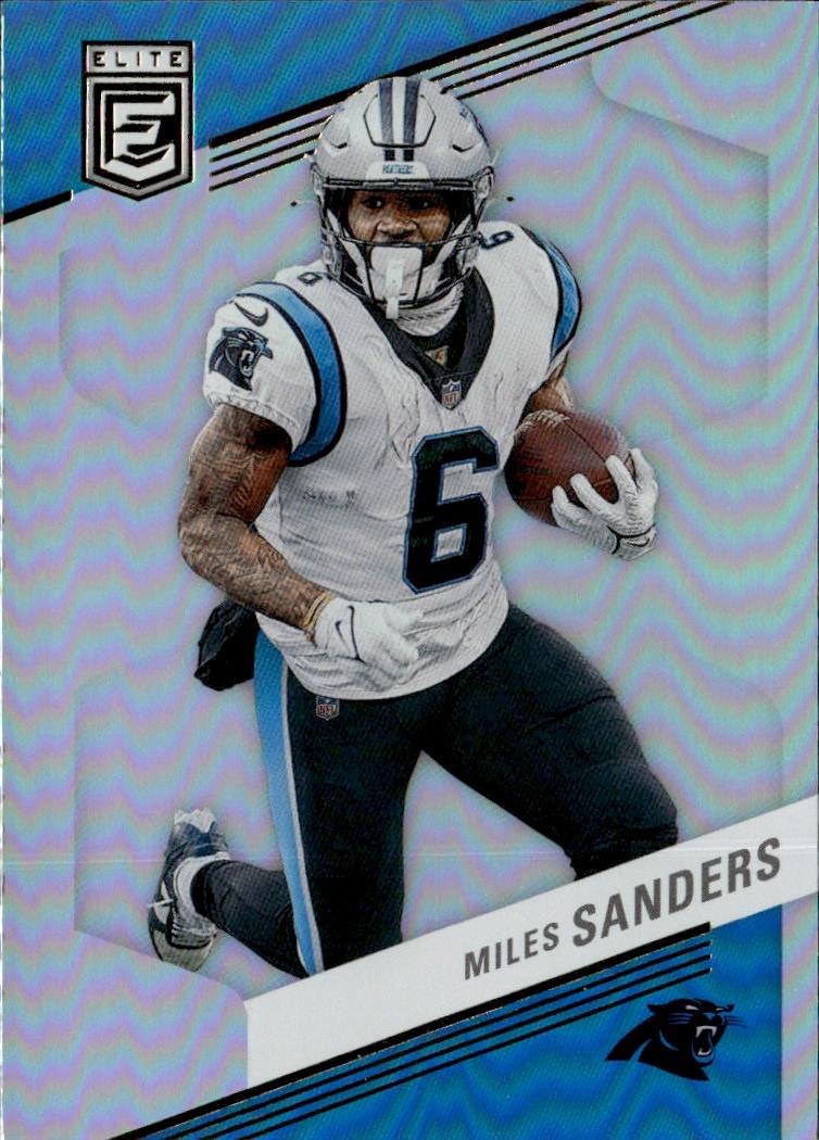 2023 Donruss Elite Football Base #78 Carolina Panthers (Miles Sanders)