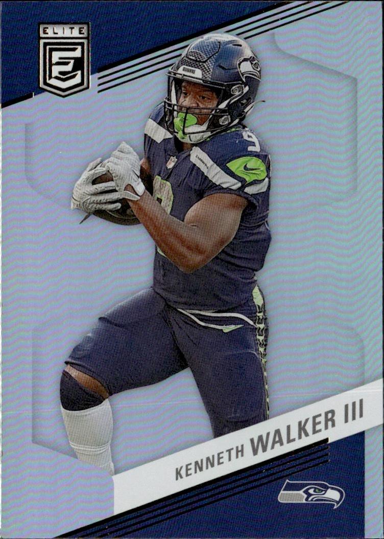 2023 Donruss Elite Football Base #64 Seattle Seahawks (Kenneth Walker III)