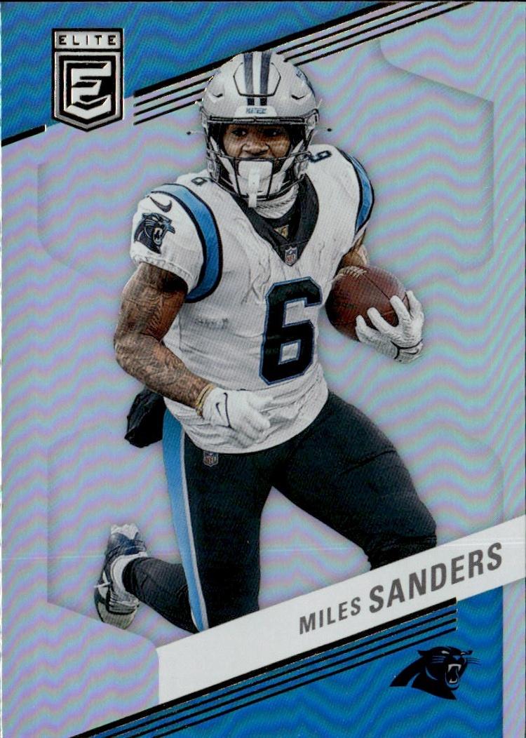 2023 Donruss Elite Football Base #78 Carolina Panthers (Miles Sanders)