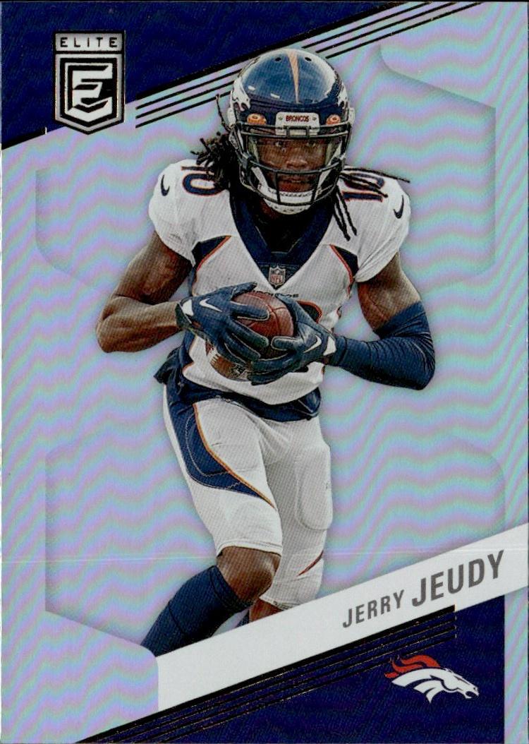 2023 Donruss Elite Football Base #50 Denver Broncos (Jerry Jeudy)