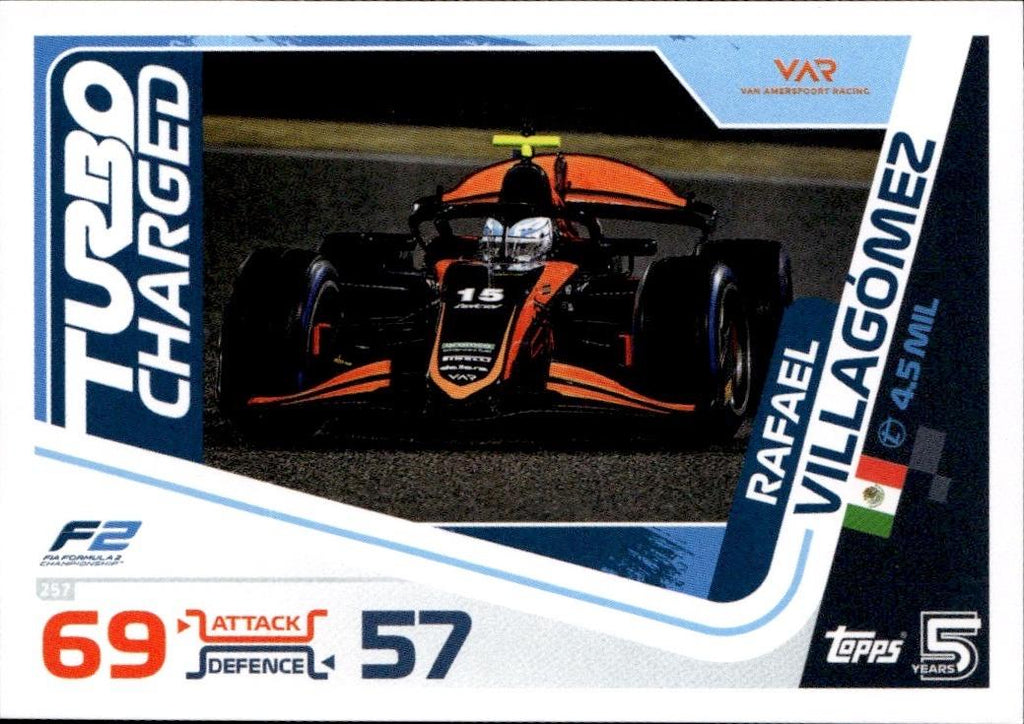 2024 Topps Turbo Attax F1 Racing Base #257 Van Amersfoort Racing (Rafael Villagomez)