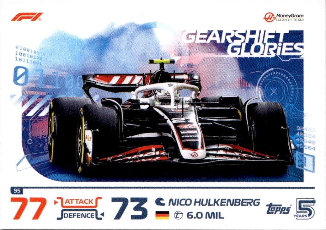 2024 Topps Turbo Attax F1 Racing Base #95 Haas F1 Team (Nico Hulkenberg)