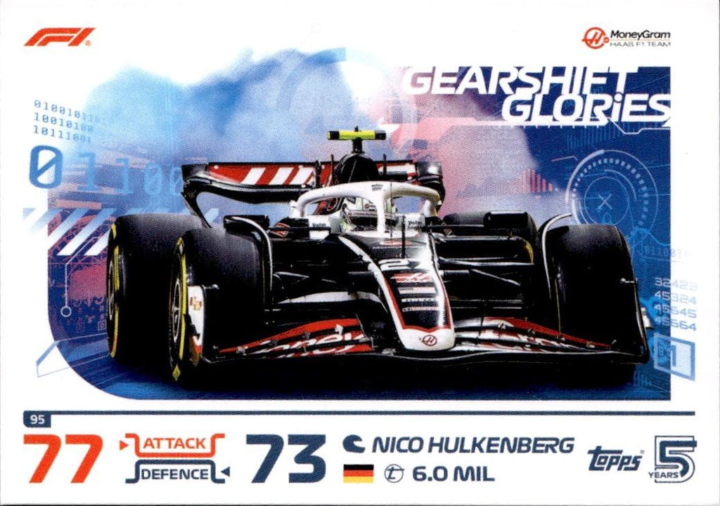 2024 Topps Turbo Attax F1 Racing Base #95 Haas F1 Team (Nico Hulkenberg)