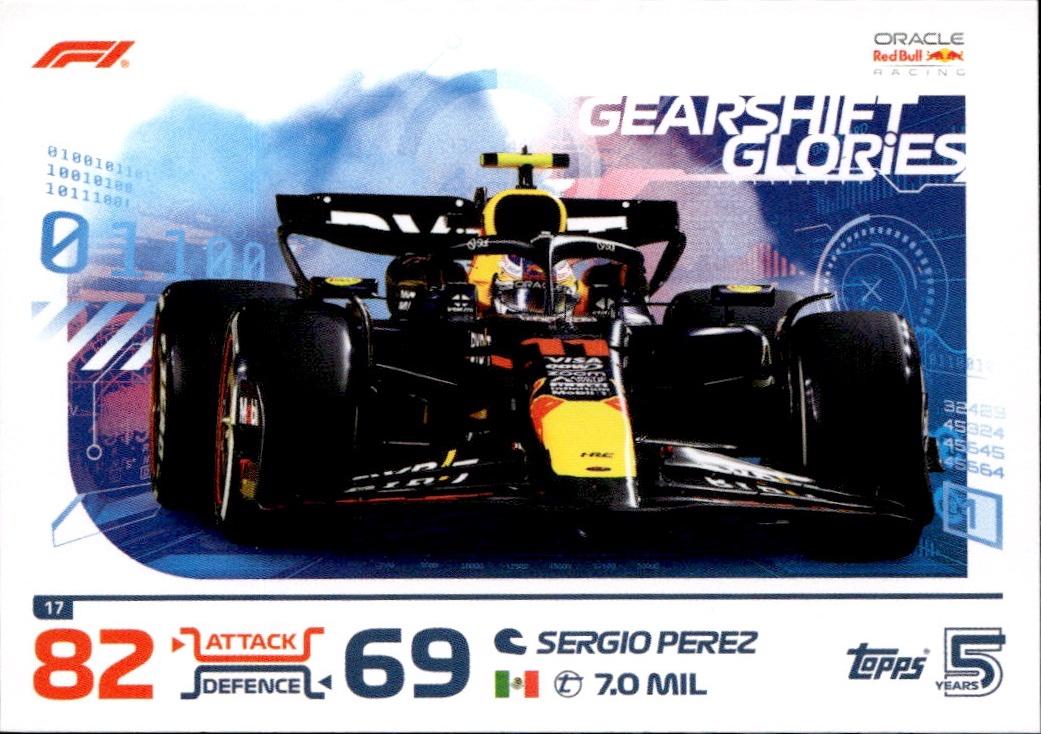 2024 Topps Turbo Attax F1 Racing Base #17 Oracle Red Bull Racing (Sergio Perez)