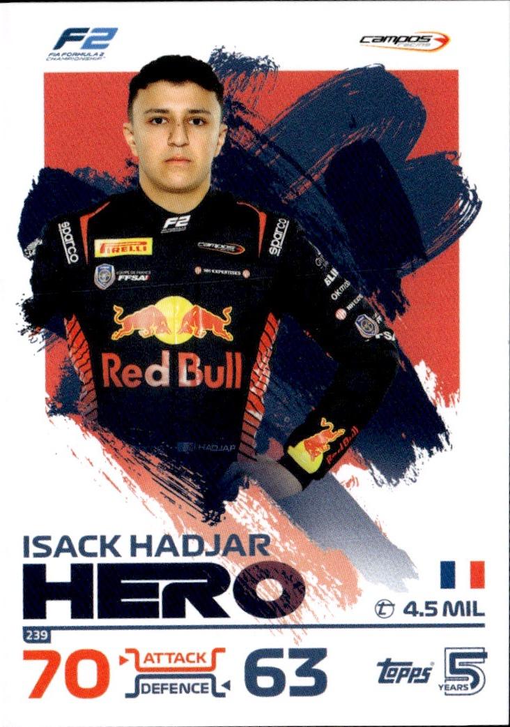 2024 Topps Turbo Attax F1 Racing Base #239 Campos Racing (Isack Hadjar)