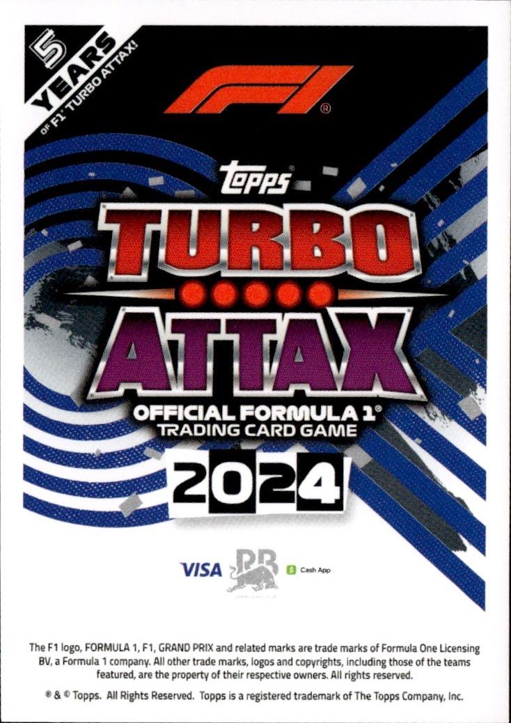 2024 Topps Turbo Attax F1 Racing Base #106 Visa Cash App RB Formula One (Yuki Tsunoda)