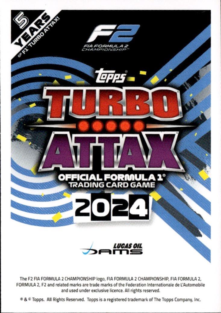 2024 Topps Turbo Attax F1 Racing Base #230 Dams Lucas Oil (Juan Manuel Correa)