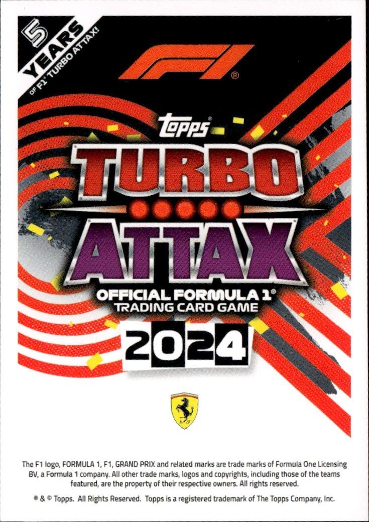 2024 Topps Turbo Attax F1 Racing Base #135 Scuderia Ferrari (Carlos Sainz)