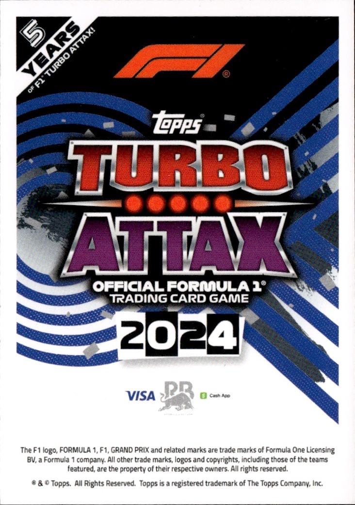 2024 Topps Turbo Attax F1 Racing Base #116 Visa Cash App RB Formula One (Daniel Ricciardo)