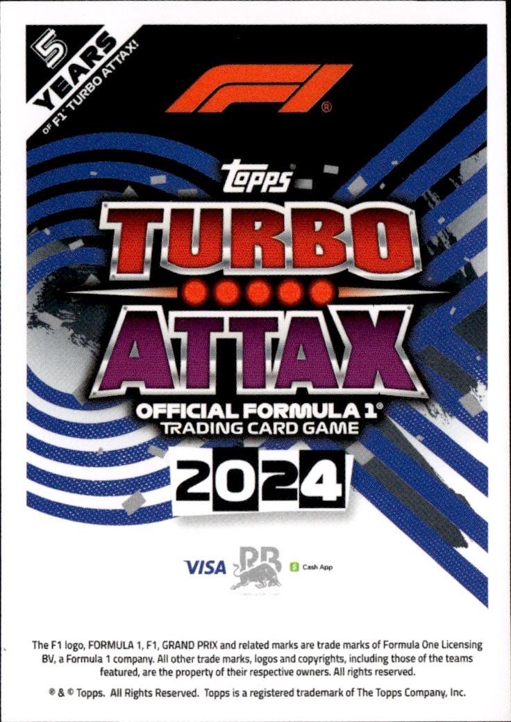 2024 Topps Turbo Attax F1 Racing Base #144 Visa Cash App RB Formula One (Daniel Ricciardo)