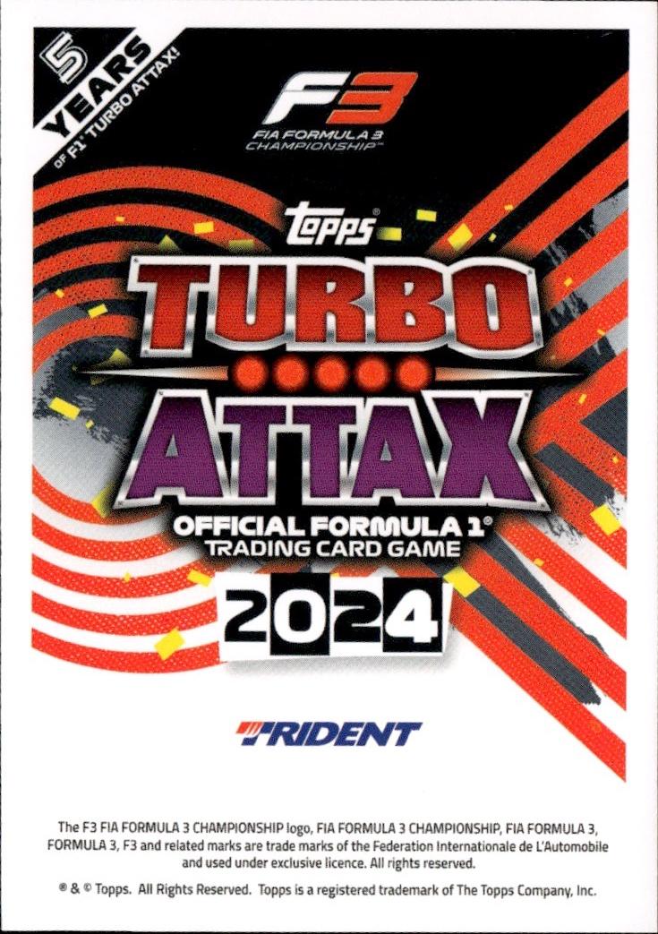 2024 Topps Turbo Attax F1 Racing Base #277 Trident (Leonardo Fornaroli)