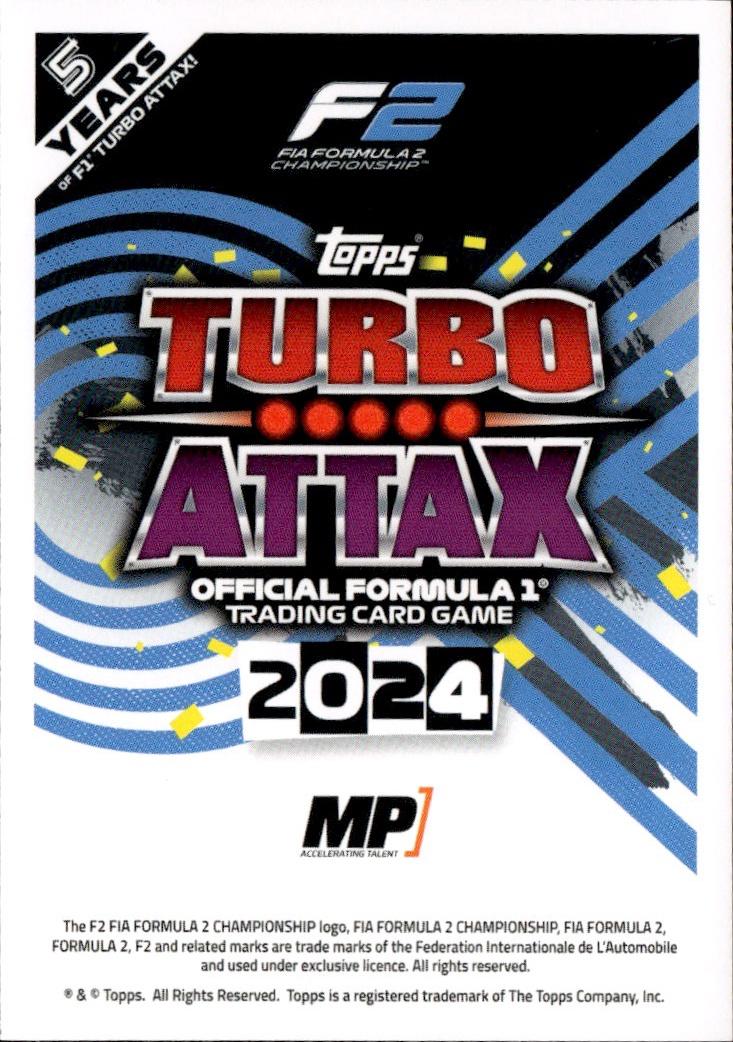 2024 Topps Turbo Attax F1 Racing Base #234 MP Motorsport (Franco Colapinto)