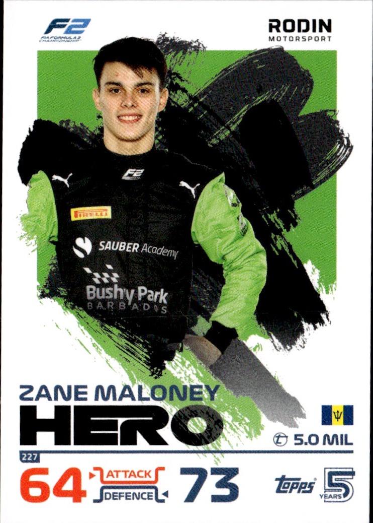 2024 Topps Turbo Attax F1 Racing Base #227 Rodin Motorsport (Zane Maloney)