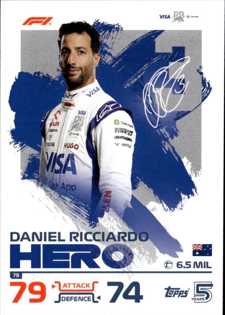 2024 Topps Turbo Attax F1 Racing Base #79 Visa Cash App RB Formula One (Daniel Ricciardo)