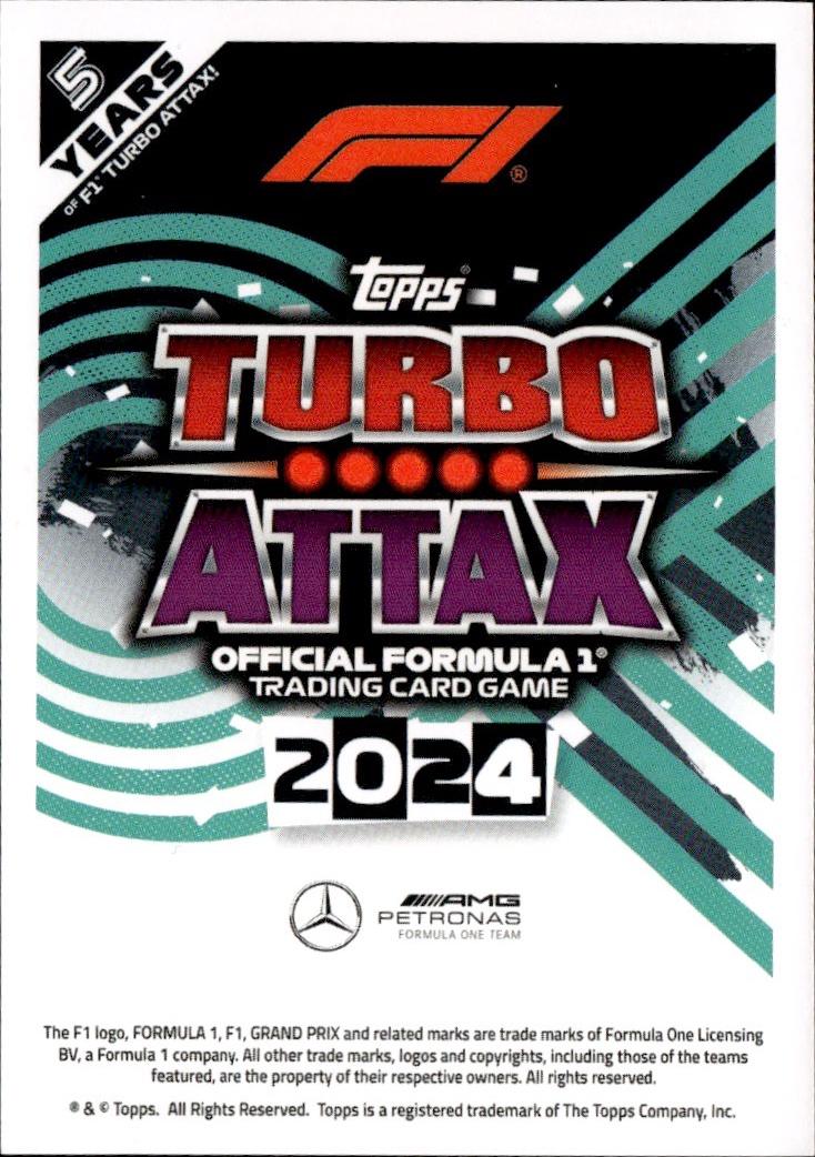 2024 Topps Turbo Attax F1 Racing Base #133 Mercedes-AMG Petronas Formula One Team (George Russell)