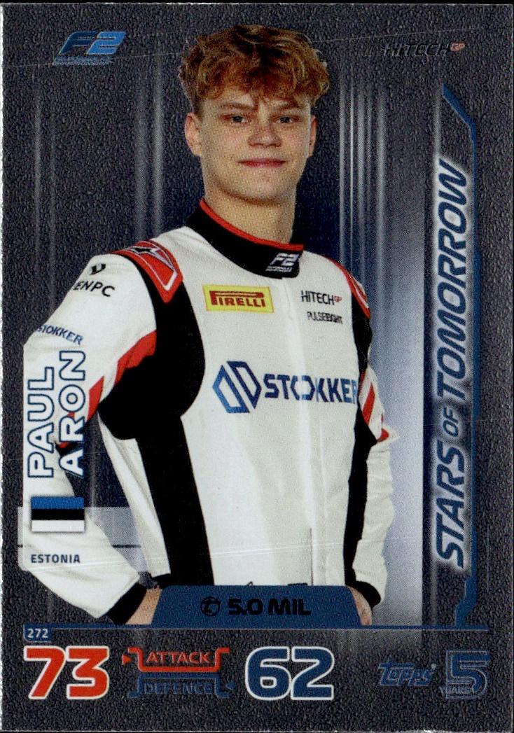 2024 Topps Turbo Attax F1 Racing Base #272 Hitech Pulse-Eight (Paul Aron)
