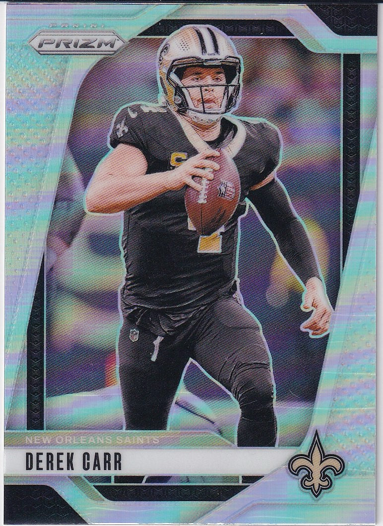 2024 Panini Prizm Football Base Silver #203 New Orleans Saints, Derek Carr