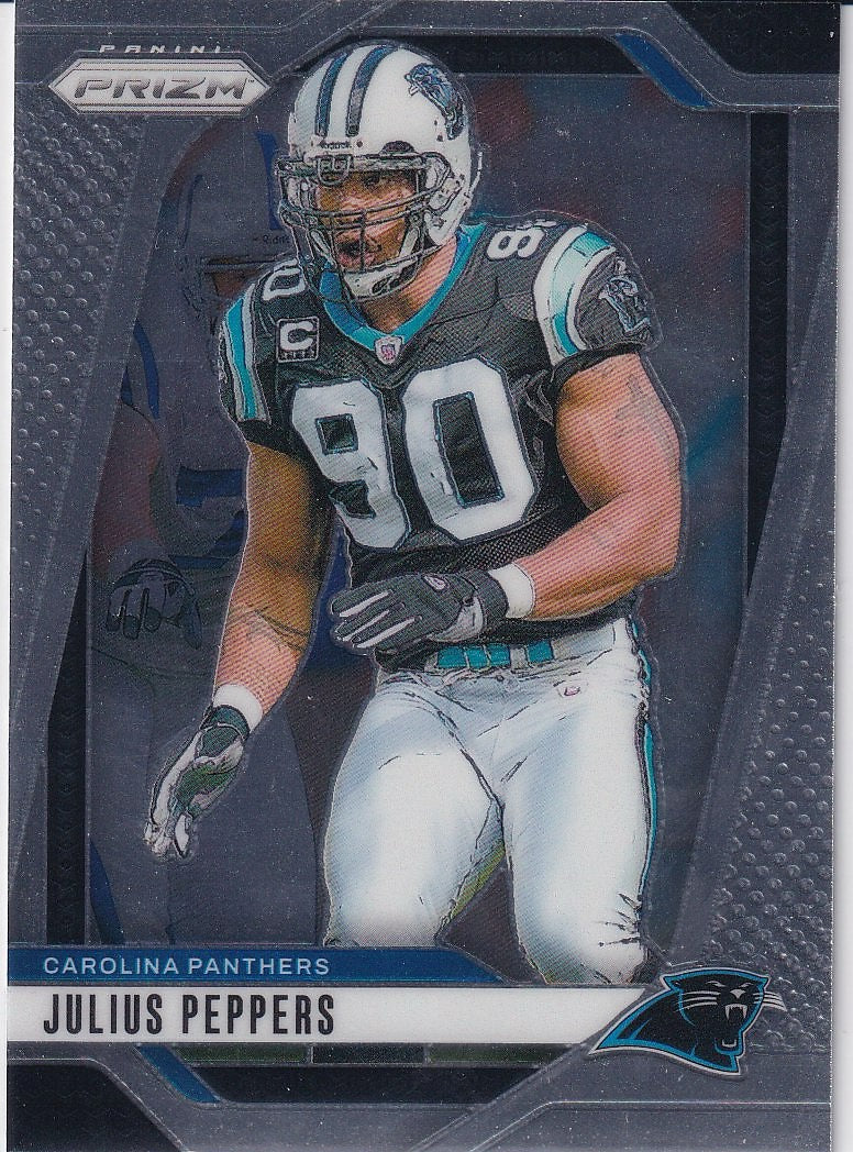 2024 Panini Prizm Football Base #43 Carolina Panthers, Julius Peppers
