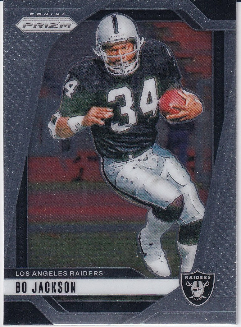 2024 Panini Prizm Football Base #154 Los Angeles Raiders, Bo Jackson