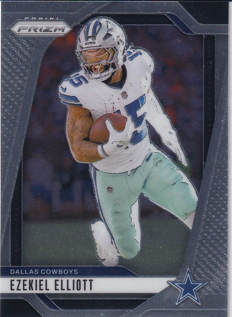 2024 Panini Prizm Football Base #74 Dallas Cowboys, Ezekiel Elliott