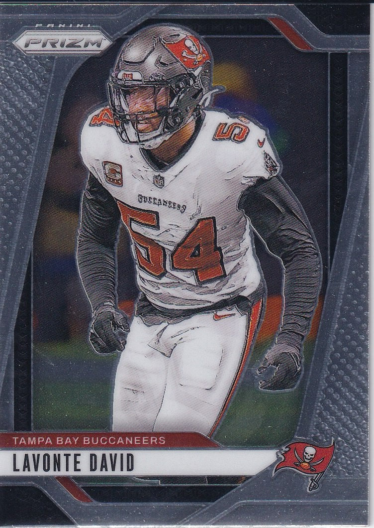 2024 Panini Prizm Football Base #272 Tampa Bay Buccaneers, Lavonte David