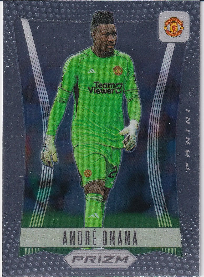 2023-24 Panini Prizm Premier League Soccer Base Prizm Flashback 2012 #22 Manchester United, Andre Onana