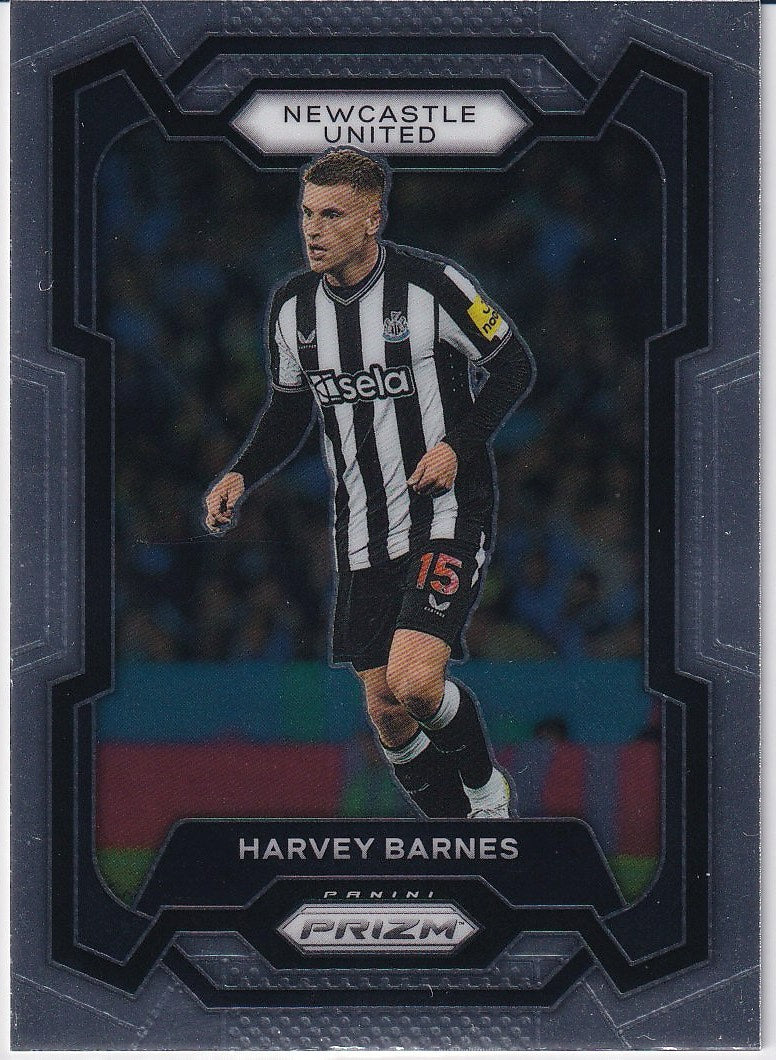2023-24 Panini Prizm Premier League Soccer Base #63 Newcastle United, Harvey Barnes