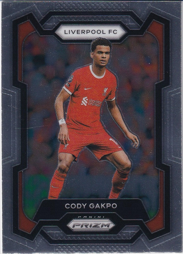 2023-24 Panini Prizm Premier League Soccer Base #77 Liverpool, Cody Gakpo