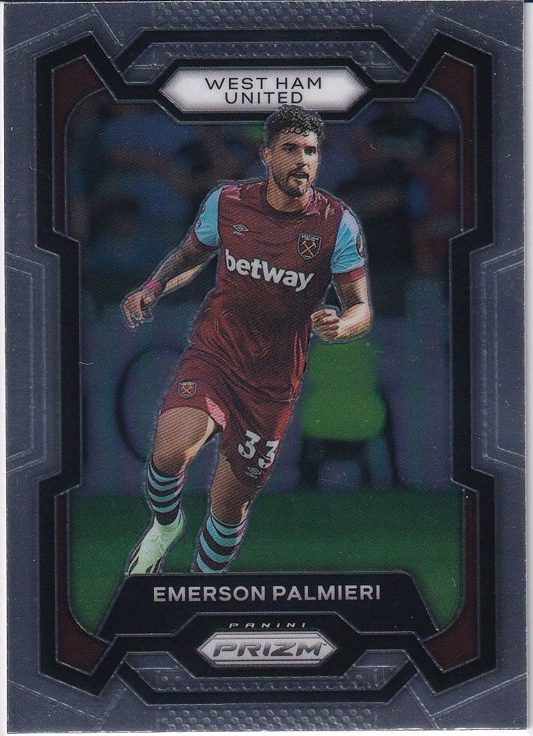 2023-24 Panini Prizm Premier League Soccer Base #224 West Ham United, Emerson Palmieri