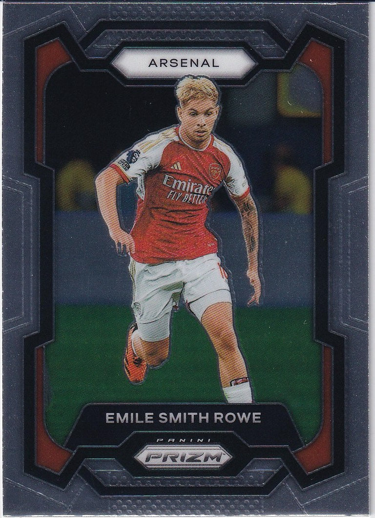 2023-24 Panini Prizm Premier League Soccer Base #35 Arsenal FC, Emile Smith Rowe