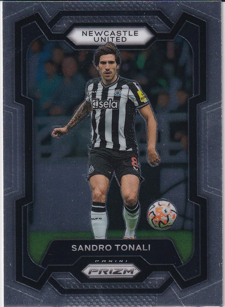 2023-24 Panini Prizm Premier League Soccer Base #59 Newcastle United, Sandro Tonali