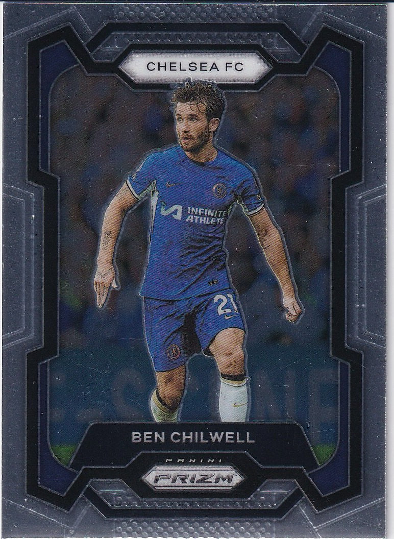 2023-24 Panini Prizm Premier League Soccer Base #188 Chelsea FC, Ben Chilwell