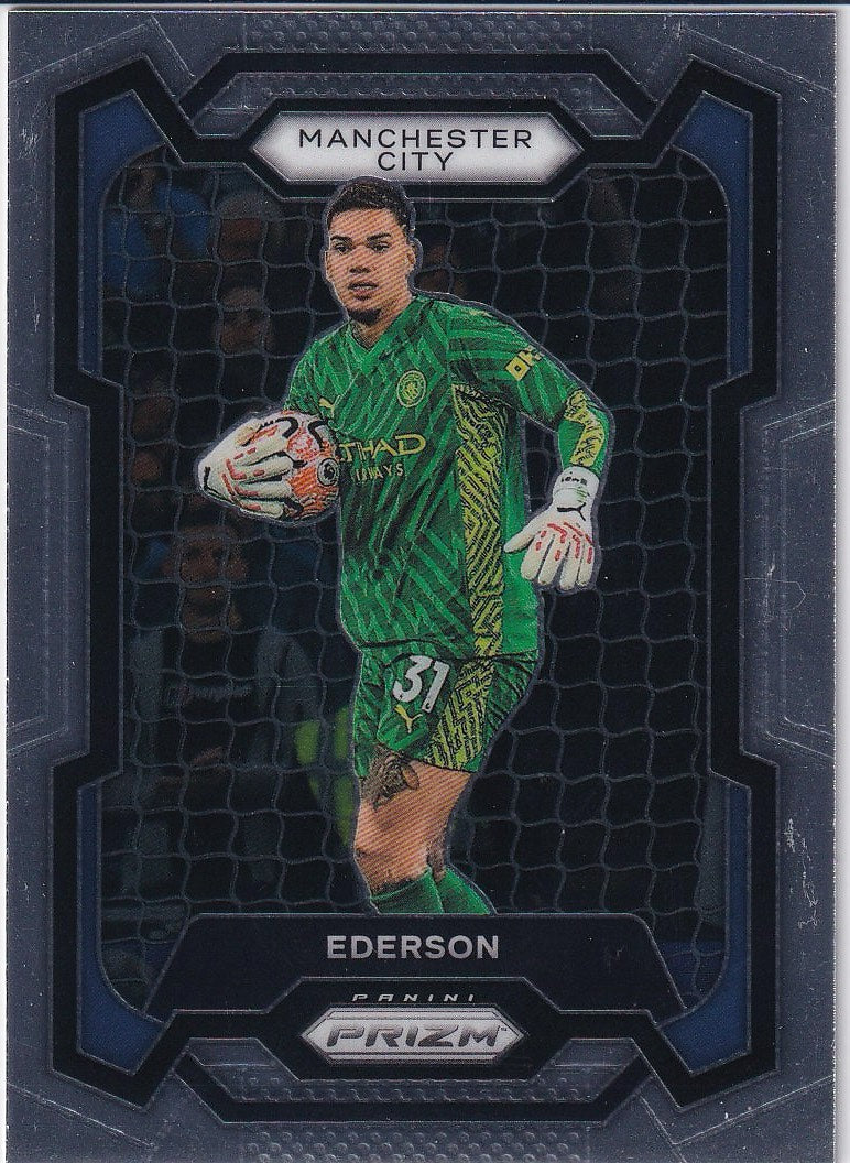 2023-24 Panini Prizm Premier League Soccer Base #6 Manchester City, Ederson