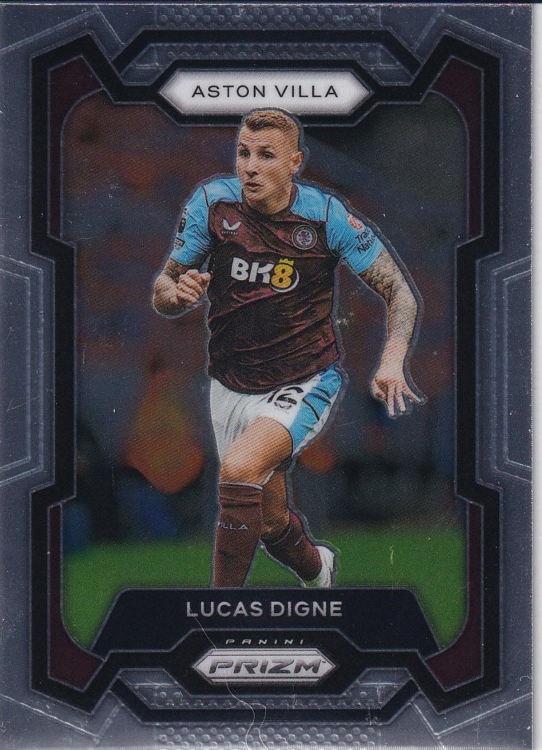 2023-24 Panini Prizm Premier League Soccer Base #120 Aston Villa (Lucas Digne)