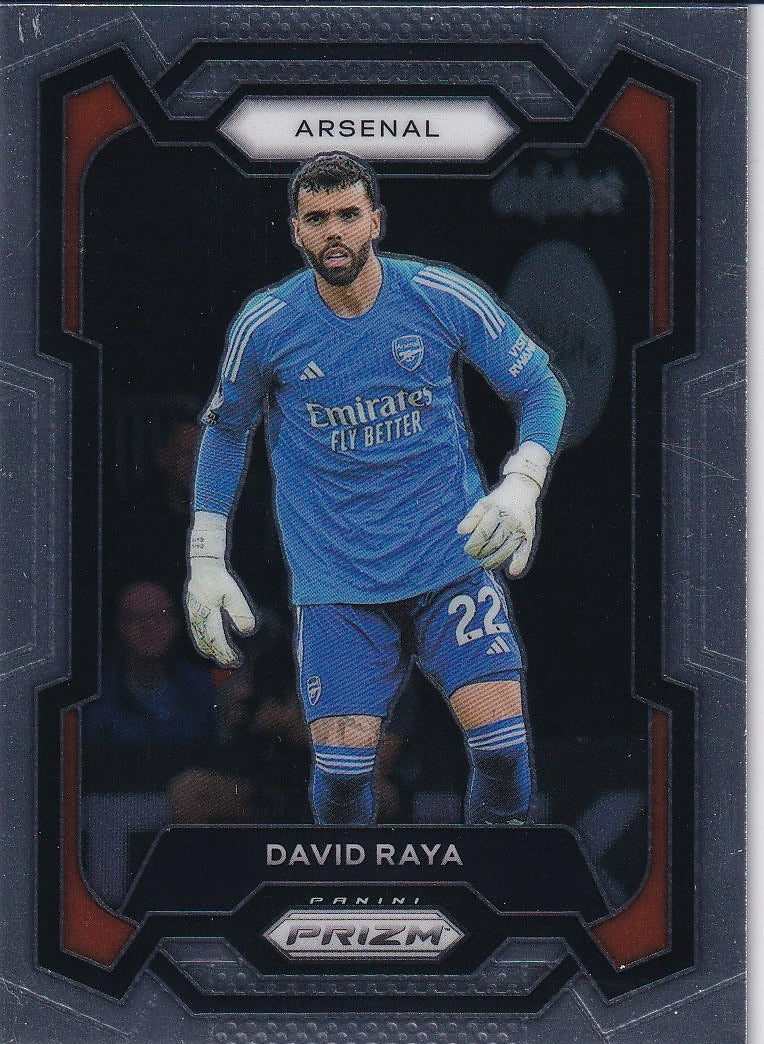 2023-24 Panini Prizm Premier League Soccer Base #20 Arsenal FC (David Raya)