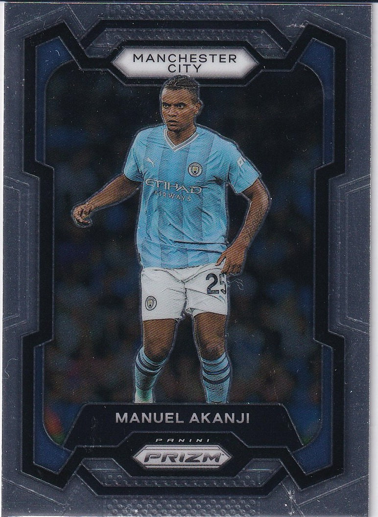 2022-23 Panini Prizm Premier League Soccer Base #8 Manchester City (Bernardo Silva)