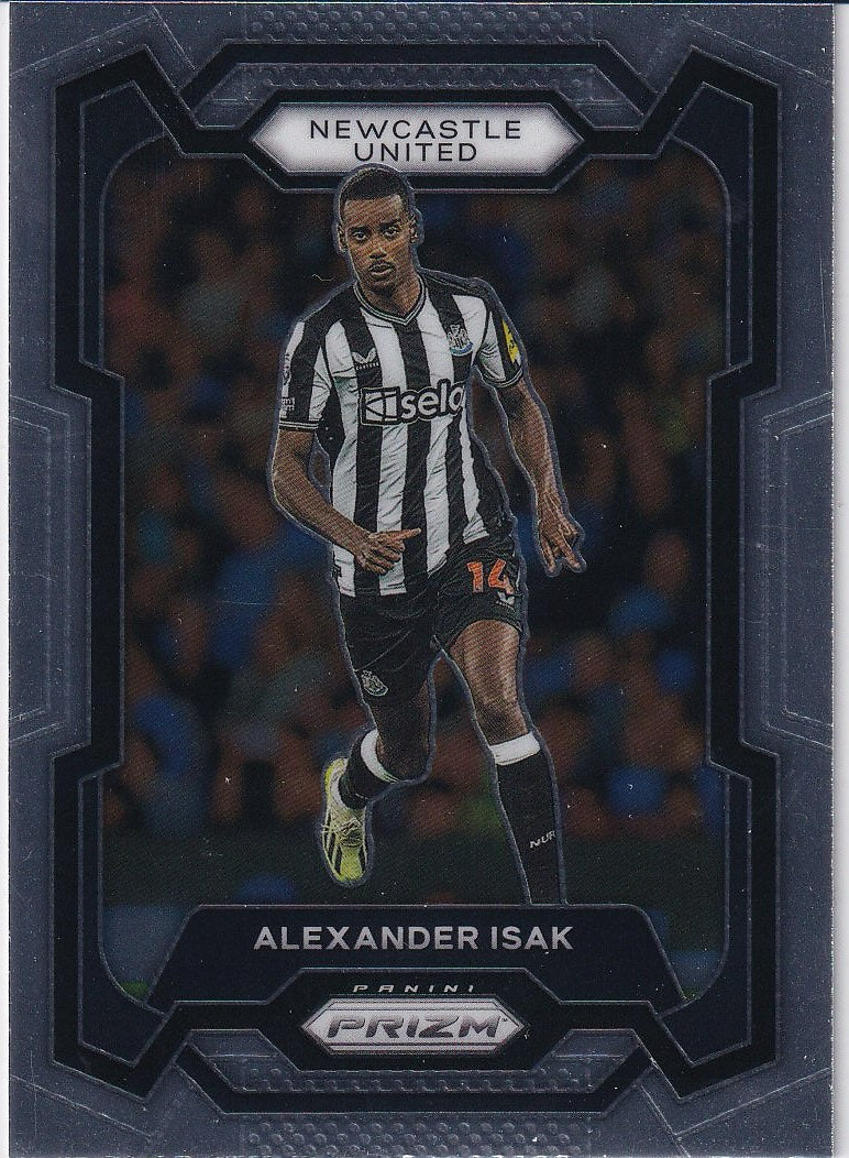 2023-24 Panini Prizm Premier League Soccer Base #64 Newcastle United (Alexander Isak)