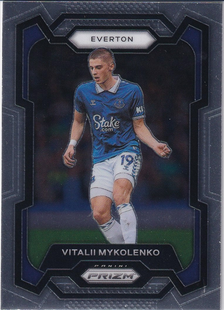 2023-24 Panini Prizm Premier League Soccer Base #258 Everton (Vitalii Mykolenko)