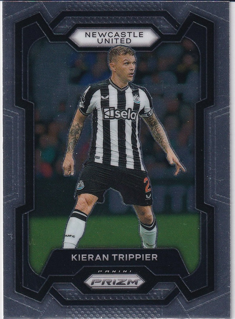 2023-24 Panini Prizm Premier League Soccer Base #58 Newcastle United (Kieran Trippier)