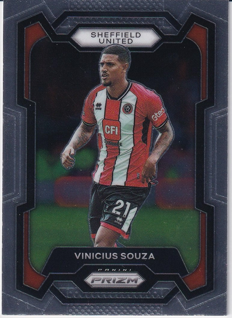 2023-24 Panini Prizm Premier League Soccer Base #288 Sheffield United (Vinicius Souza)