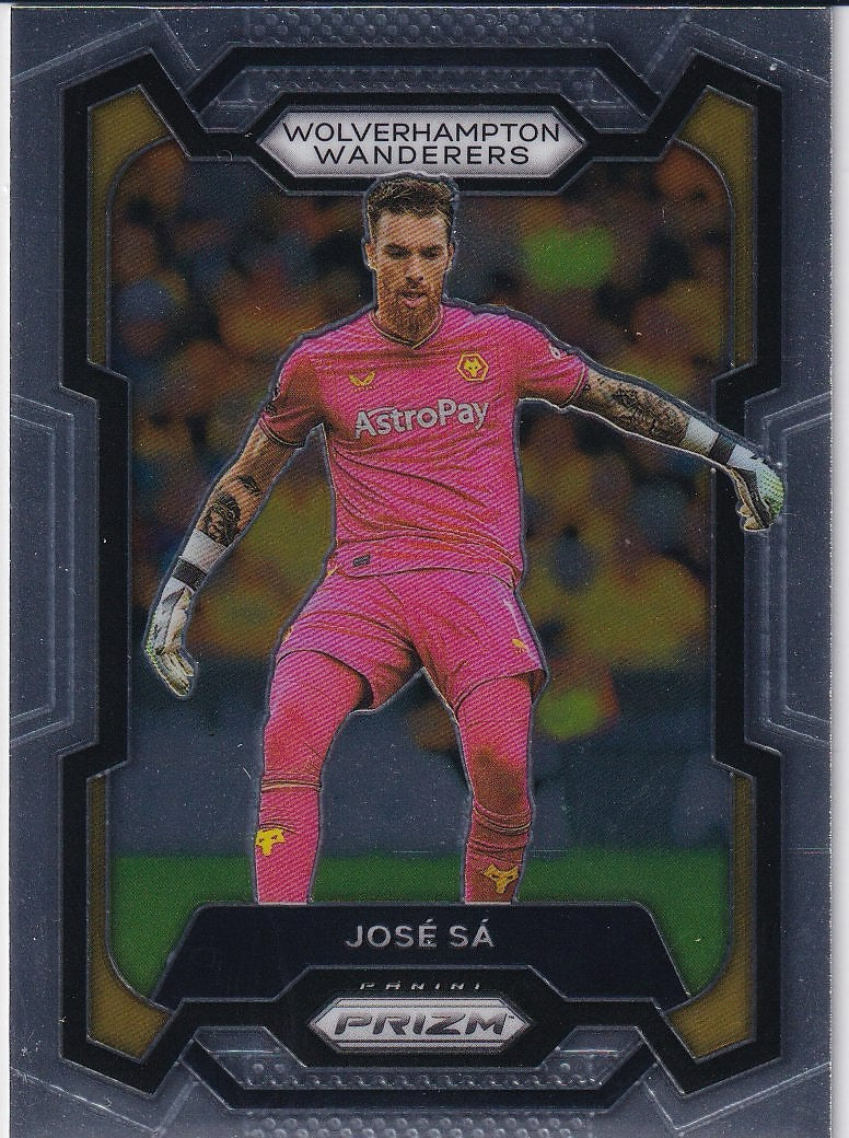 2023-24 Panini Prizm Premier League Soccer Base #200 Wolverhampton Wanderers (José Sá)