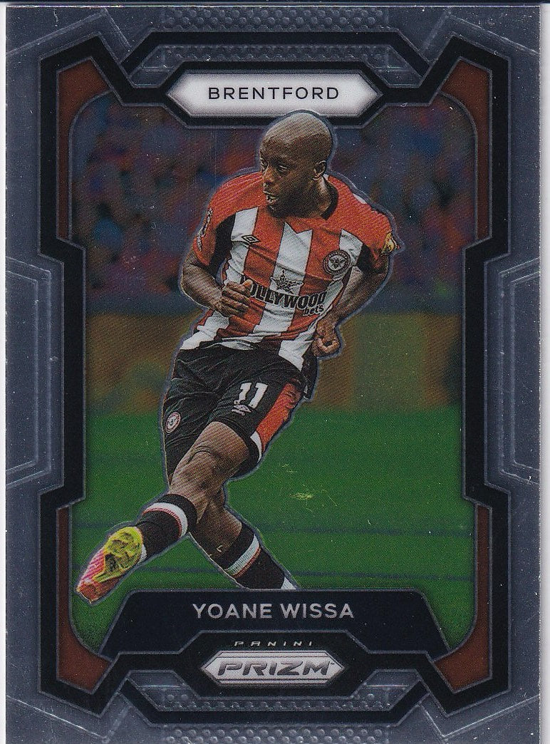 2023-24 Panini Prizm Premier League Soccer Base #145 Brentford (Yoane Wissa)