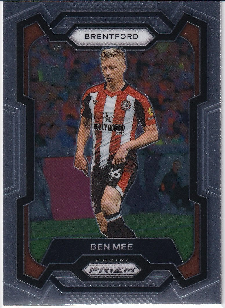 2023-24 Panini Prizm Premier League Soccer Base #142 Brentford (Ben Mee)
