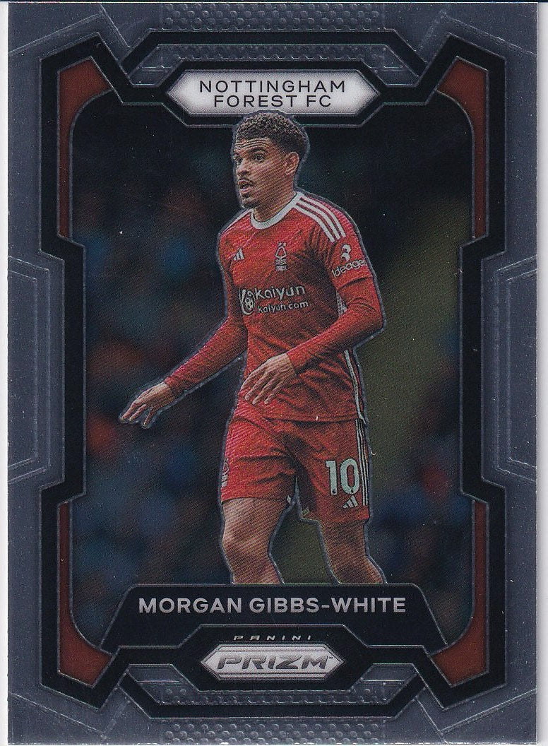 2023-24 Panini Prizm Premier League Soccer Base #243 Nottingham Forest (Morgan Gibbs-White)