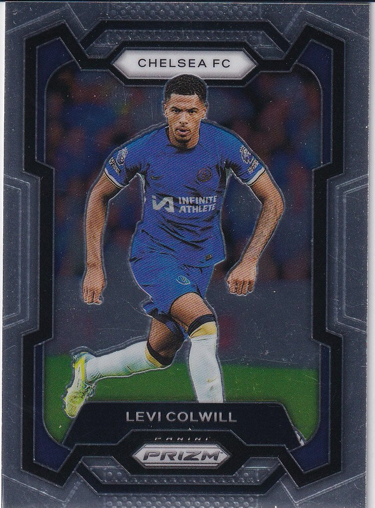 2023-24 Panini Prizm Premier League Soccer Base #198 Chelsea FC (Levi Colwill)