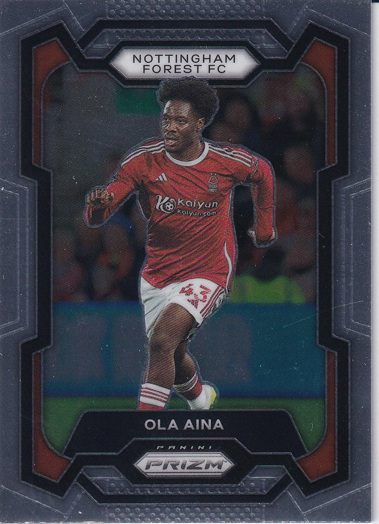 2023-24 Panini Prizm Premier League Soccer Base #242 Nottingham Forest (Ola Aina)
