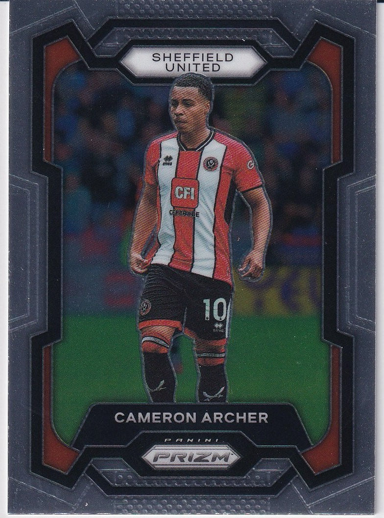 2023-24 Panini Prizm Premier League Soccer Base #287 Sheffield United (Cameron Archer)