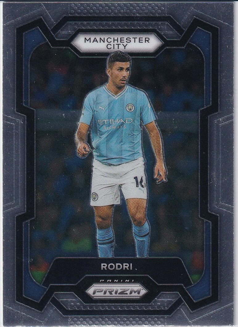 2023-24 Panini Prizm Premier League Soccer Base #5 Manchester City (Rodri)