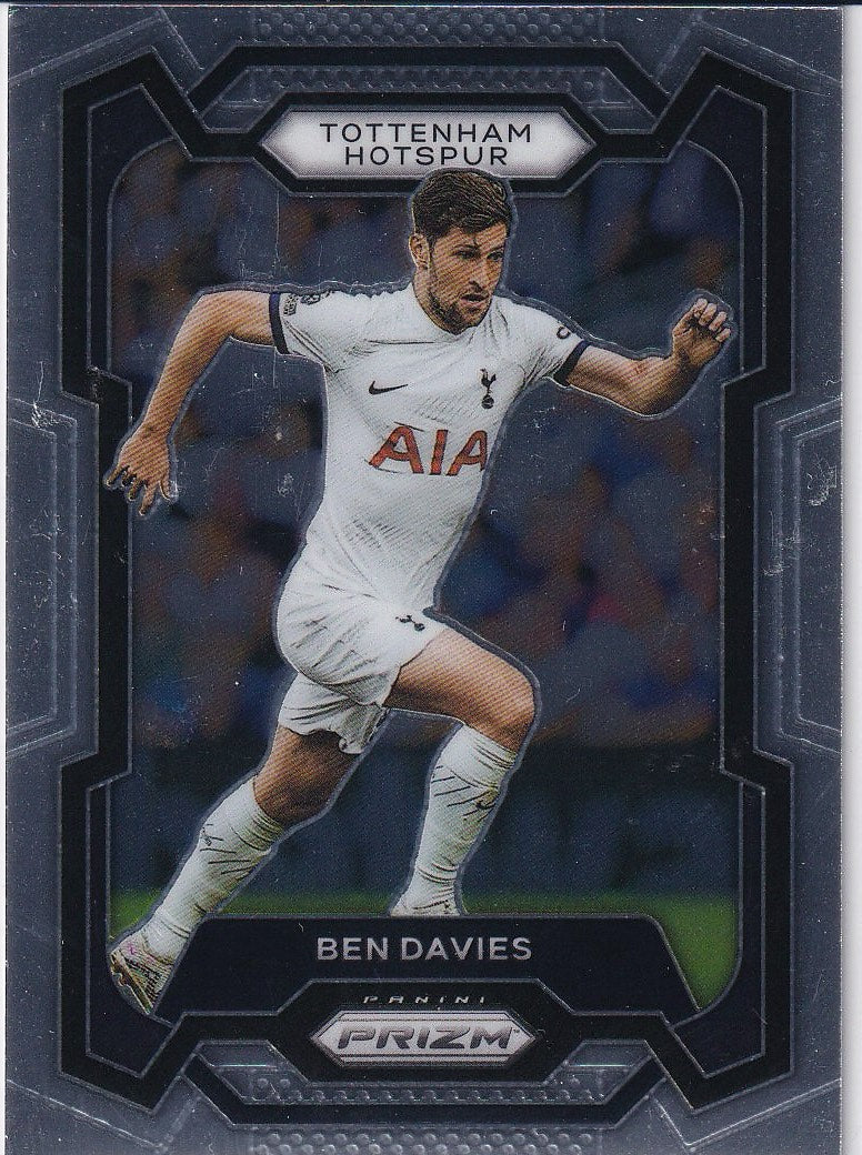 2023-24 Panini Prizm Premier League Soccer Base #130 Tottenham Hotspur (Ben Davies)